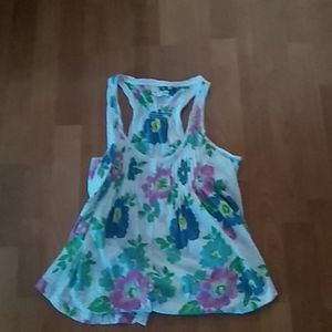 White floral tank top